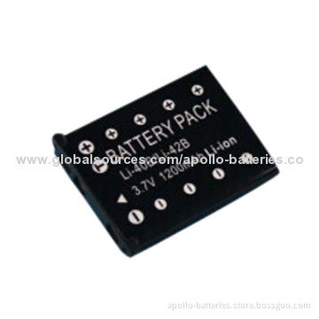 Camera Battery for Olympus Li-40B/Li-42B, 3.7V/1200mAh, Li-ion